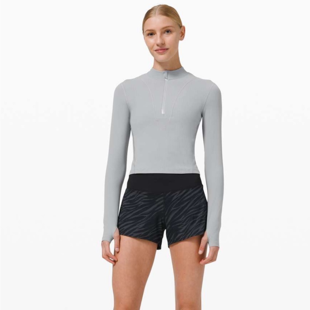 Lululemon Gloss Trim Run 1/2 Zip Top